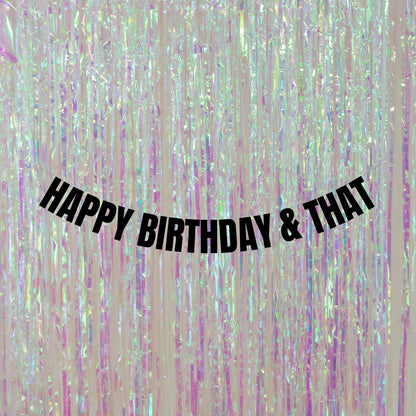 Happy Birthday & that banner