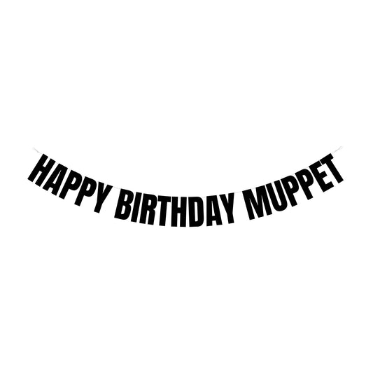 Happy Birthday muppet banner