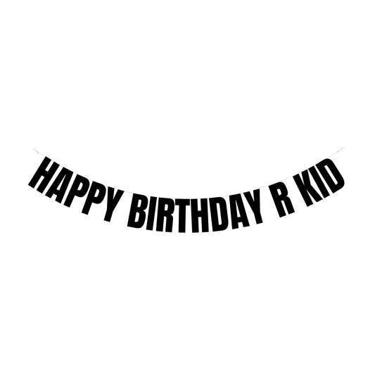 Happy Birthday R Kid banner