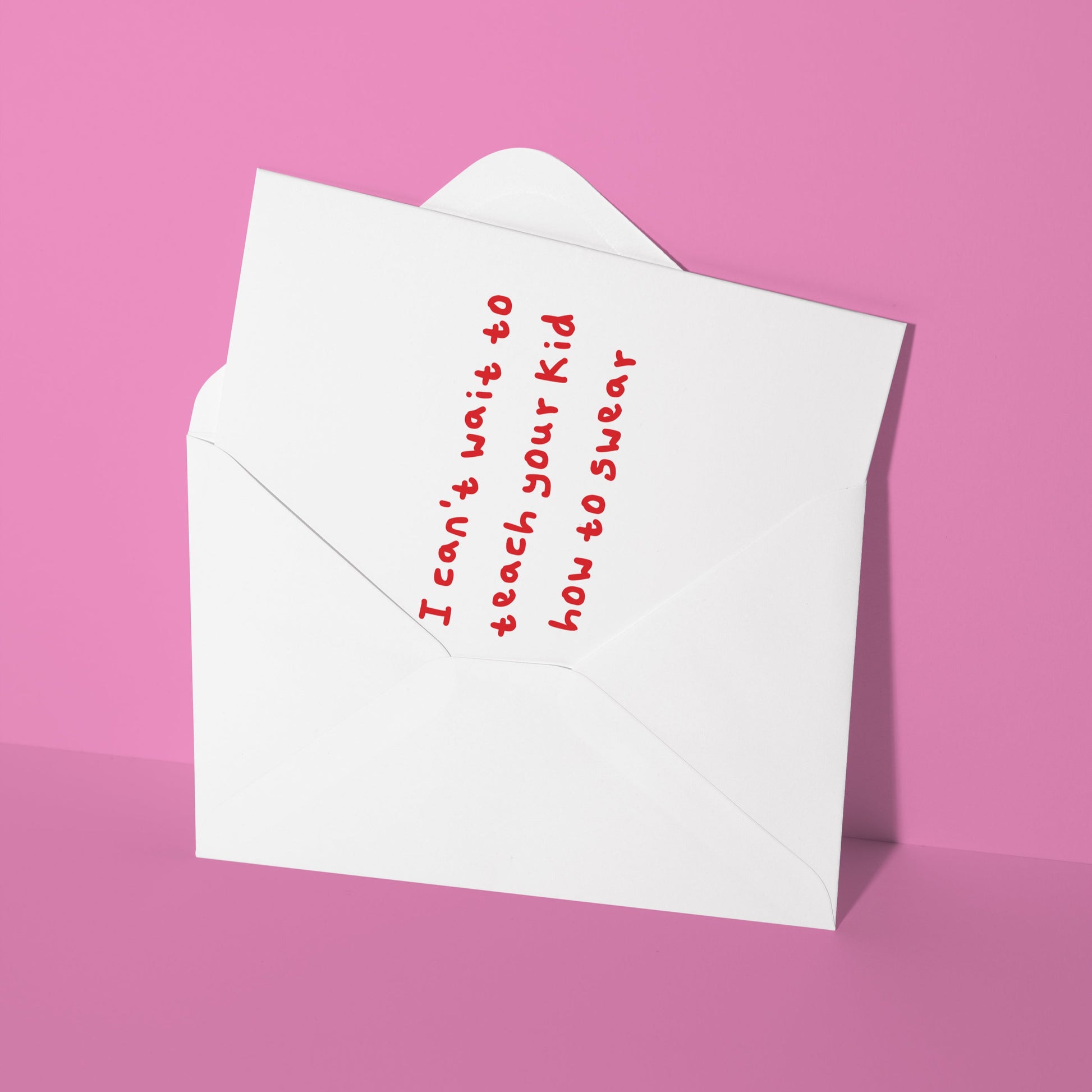 funny baby shower card