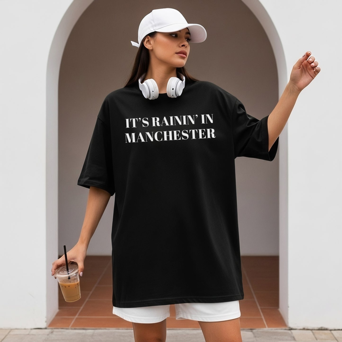 Rainin in Manchester | Drake tee