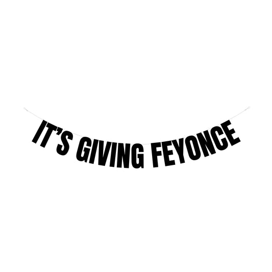 It's giving feyonce banner