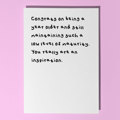 funny birthday card