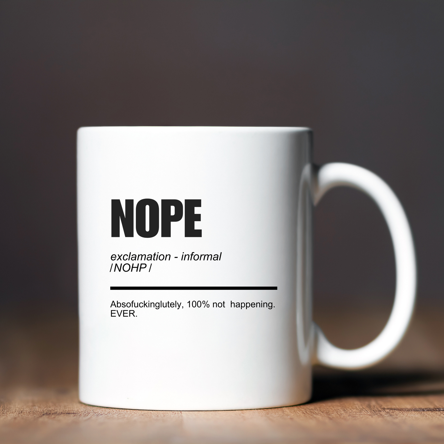Nope mug