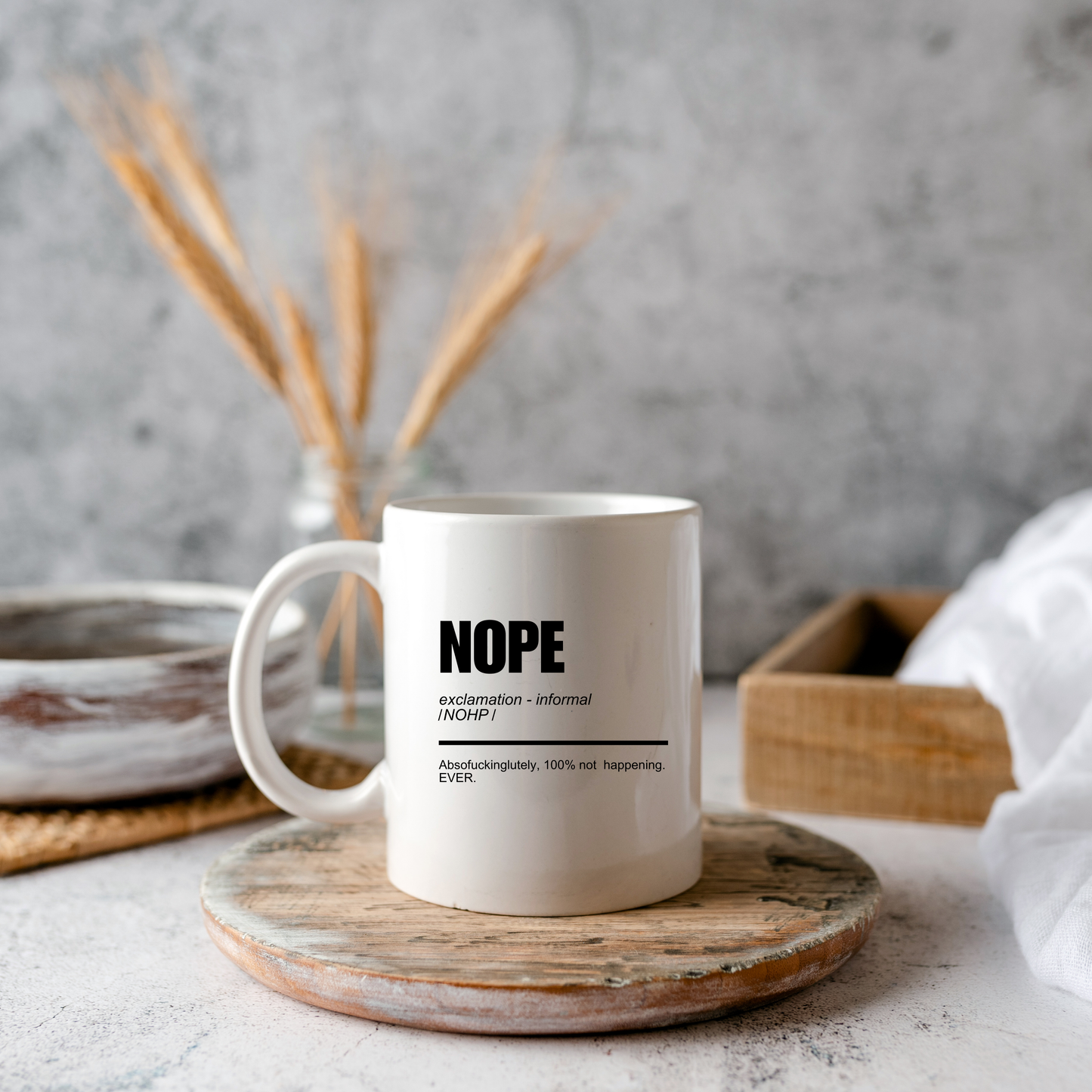 Nope mug