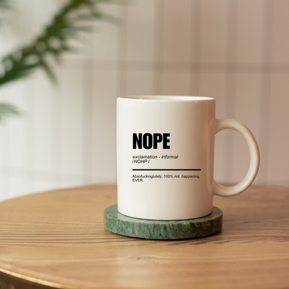 Nope mug