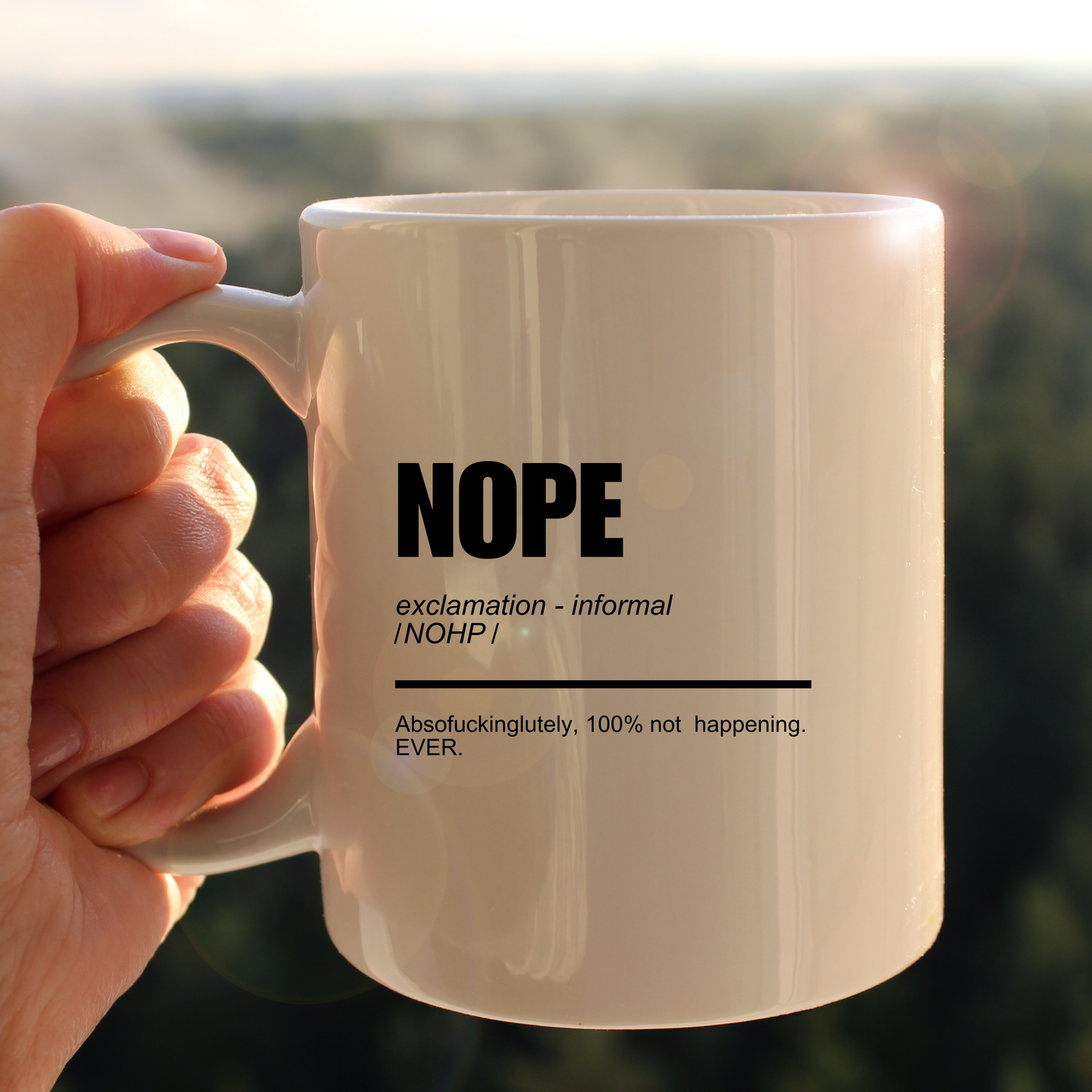 Nope mug