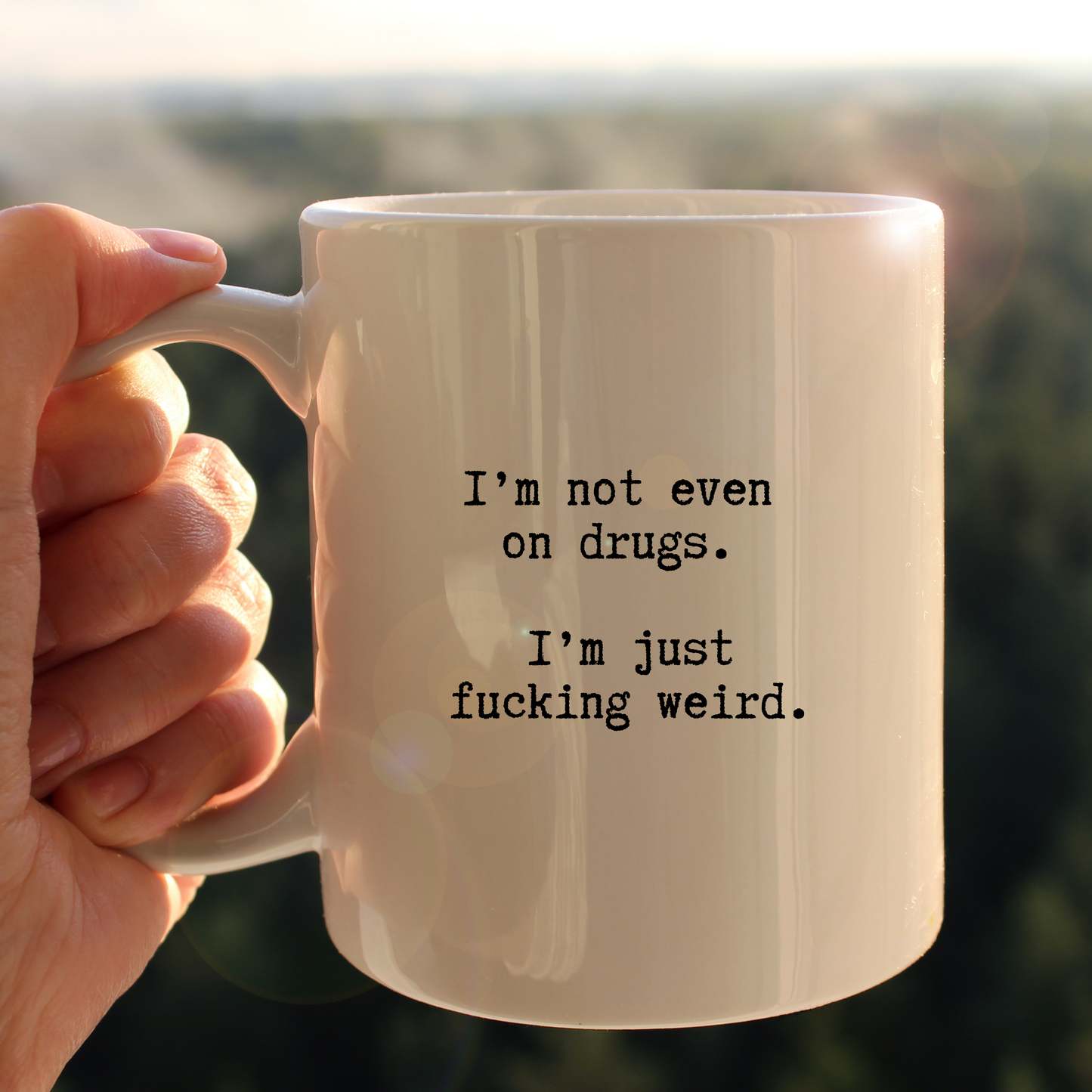 Not on drugs mug