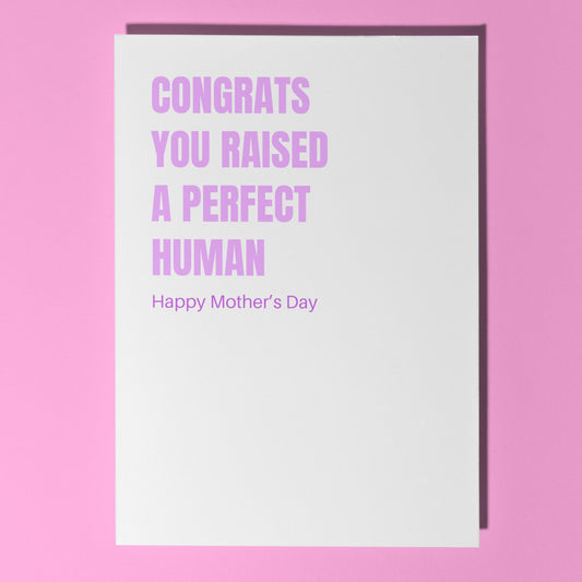 Perfect human card