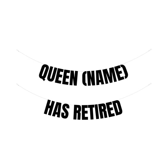 Personalised Queen banner