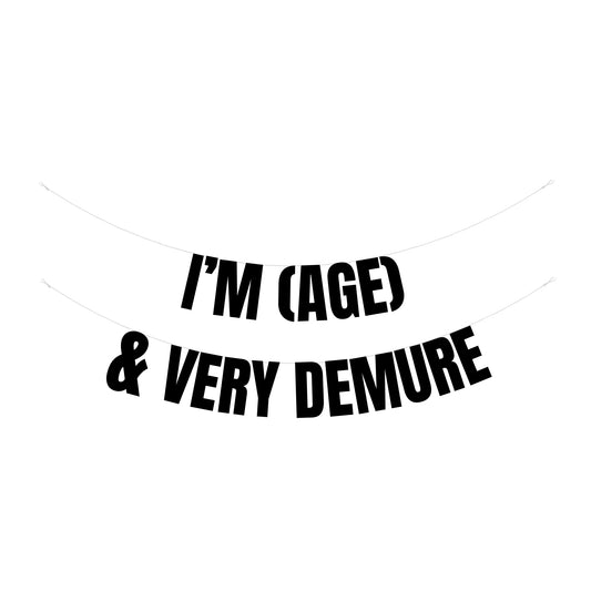 Personalised very demure banner