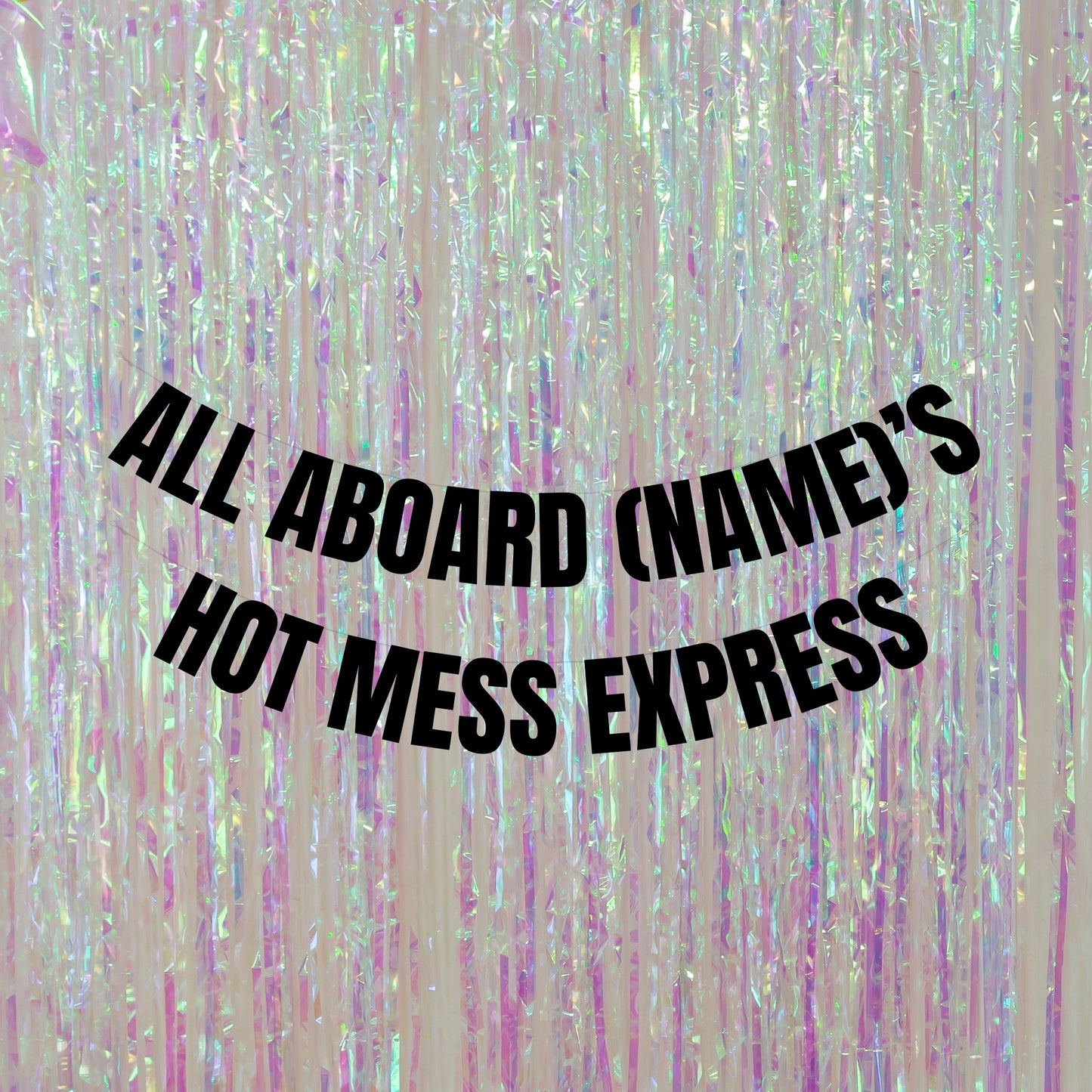 Personalised hot mess express banner