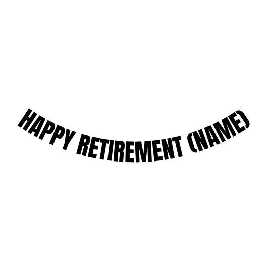 Personalised retirement banner