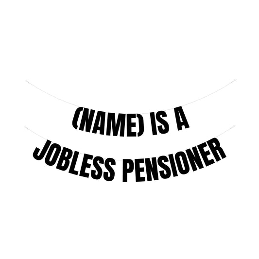 Personalised pensioner banner