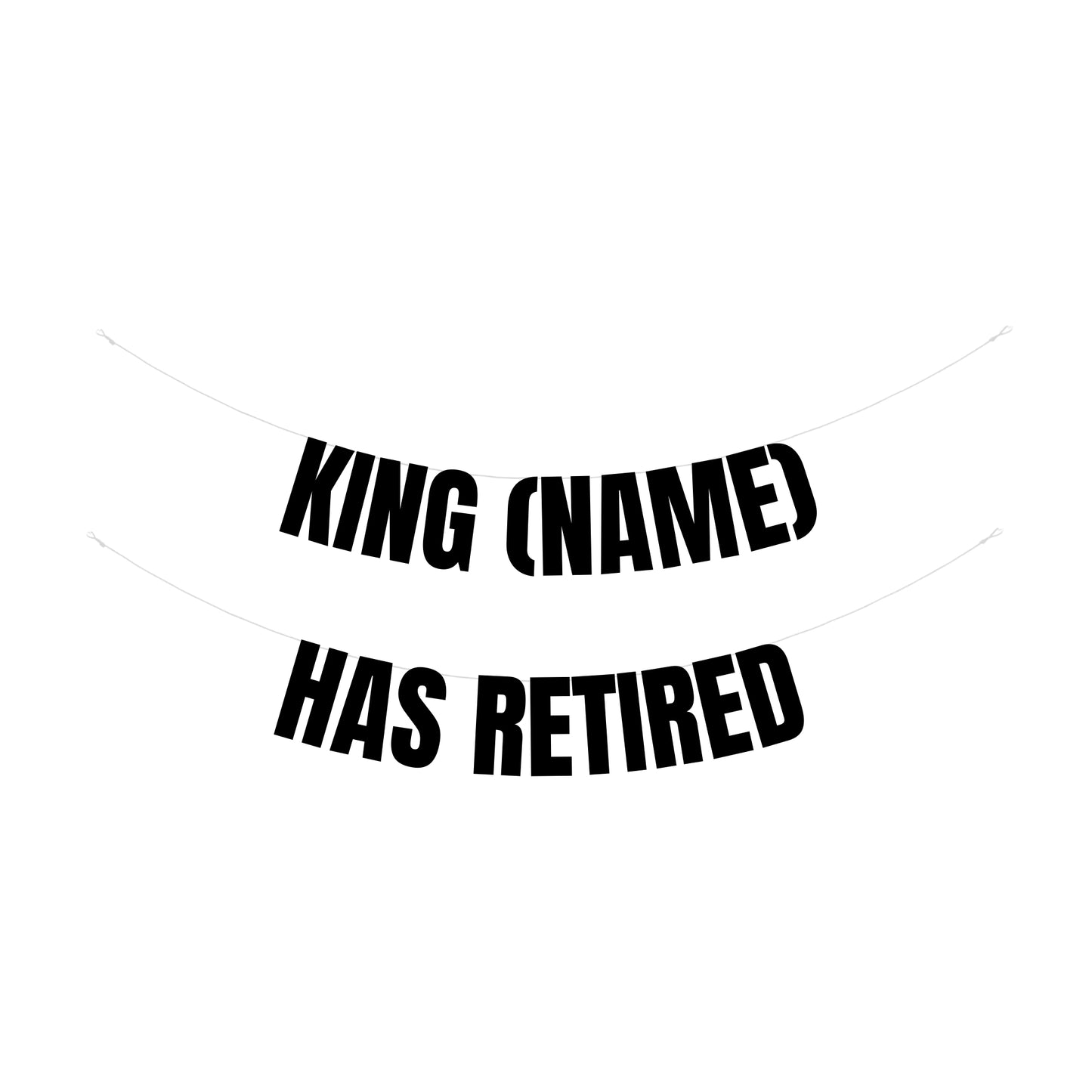Personalised King banner