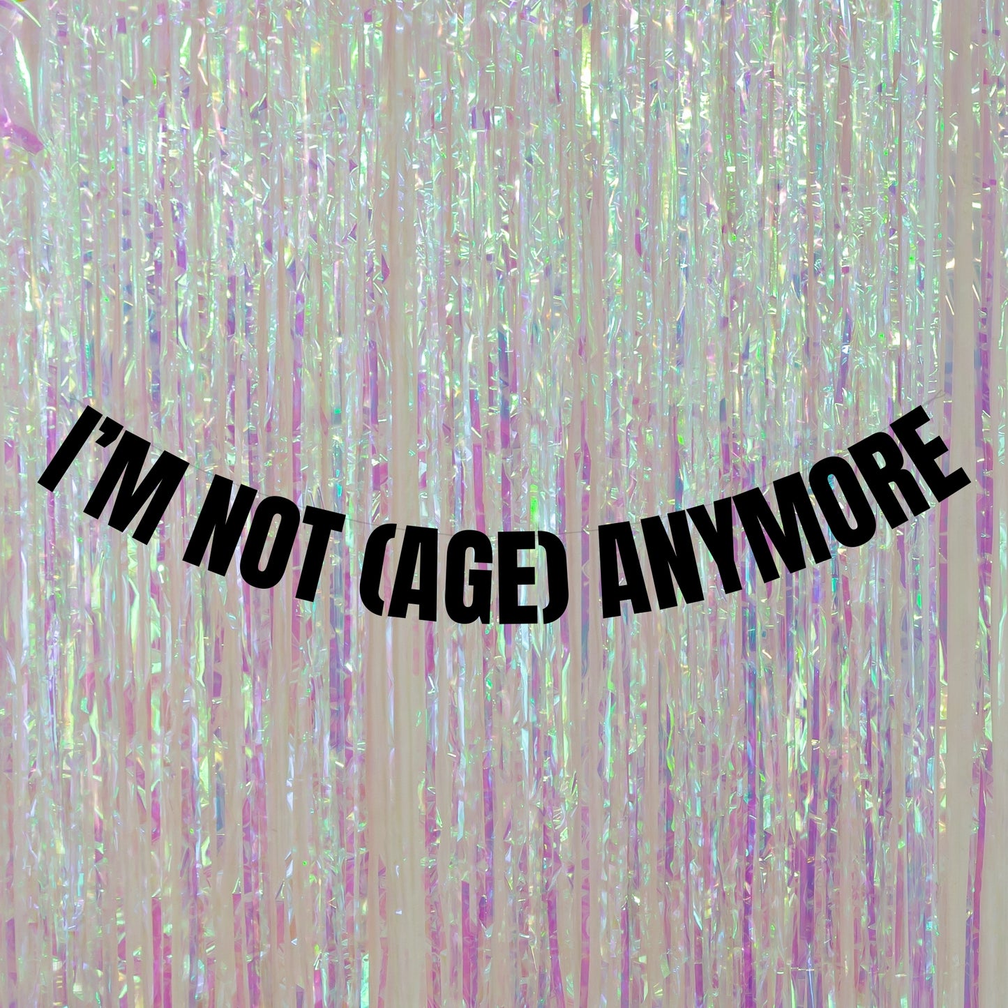 Personalised not anymore banner