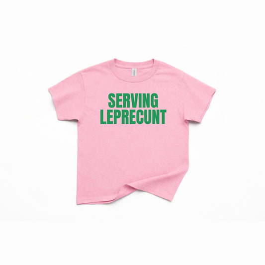 Serving Leprecunt
