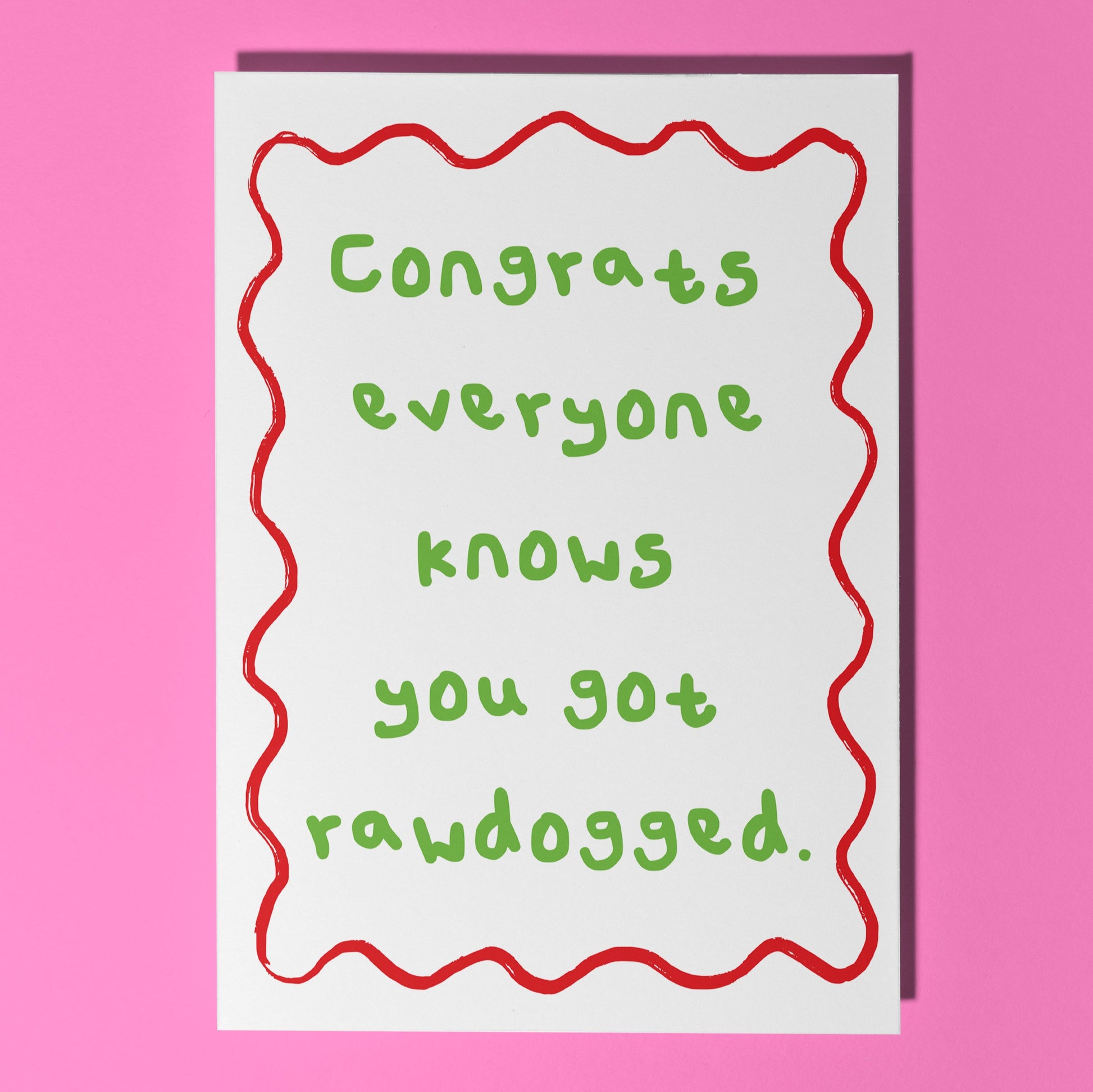 funny baby shower card