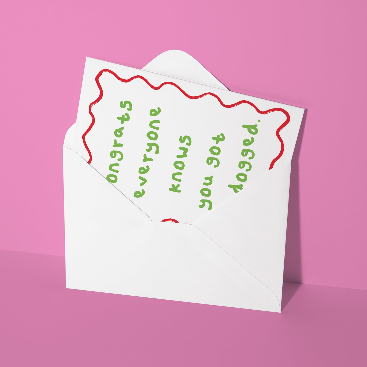Rawdogged card