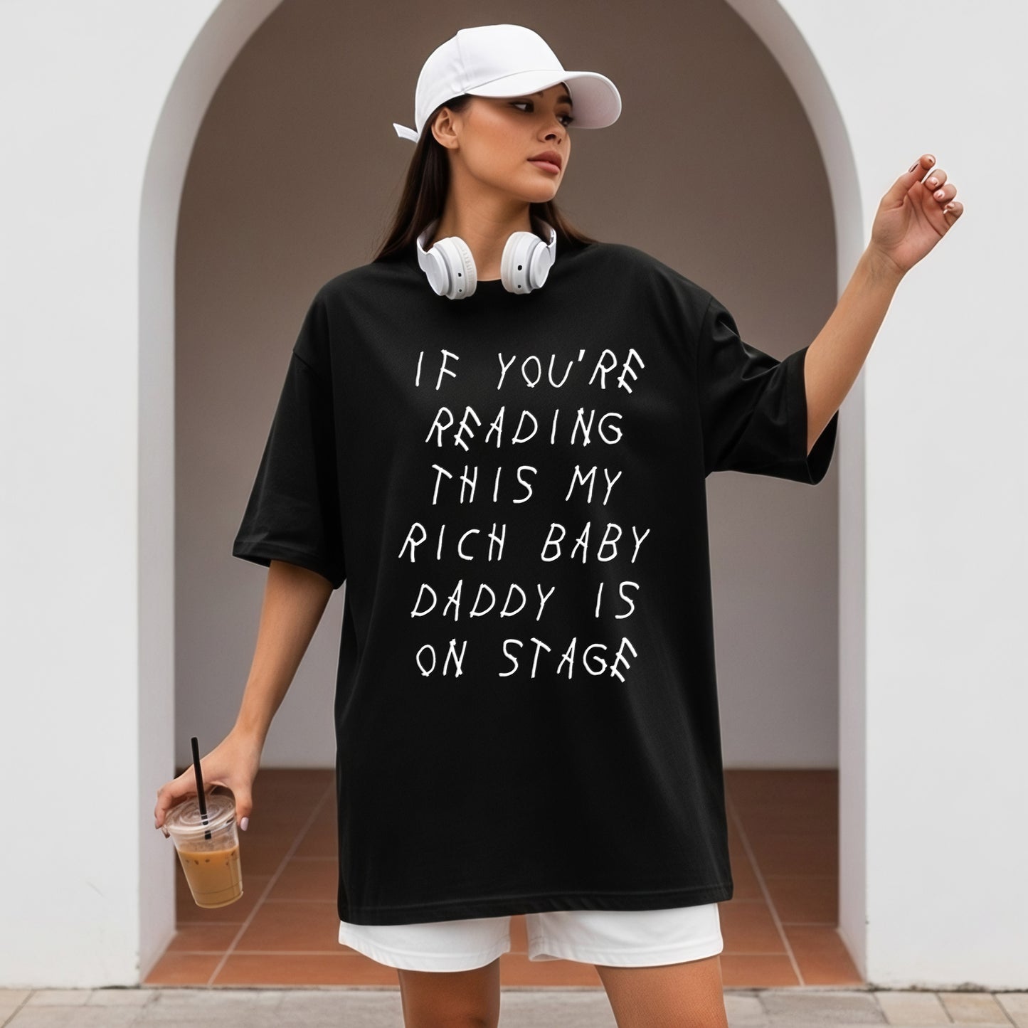 Daddy on stage | Drake tee