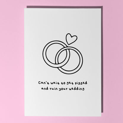 hilarious engagement and wedding day cards