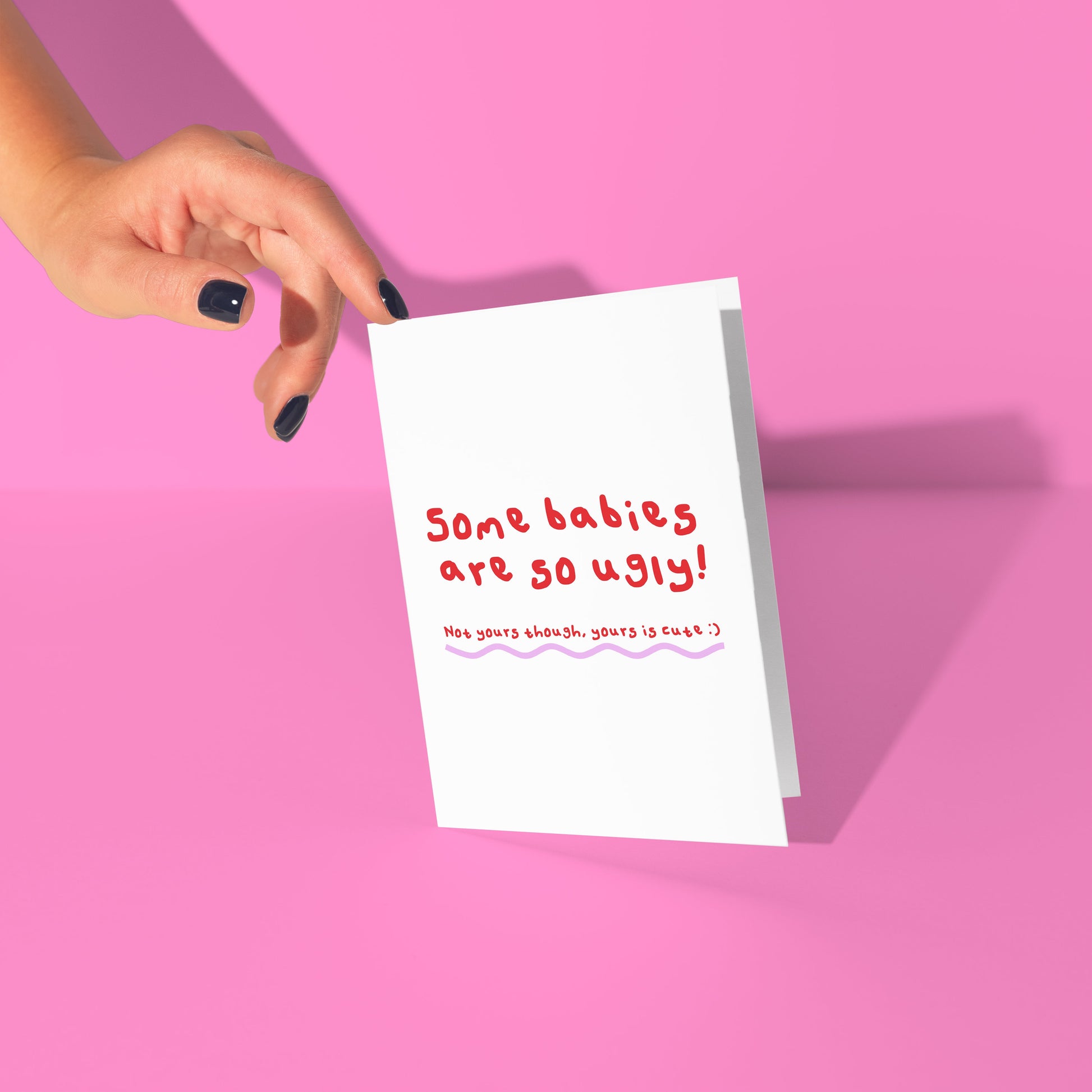 funny baby shower card