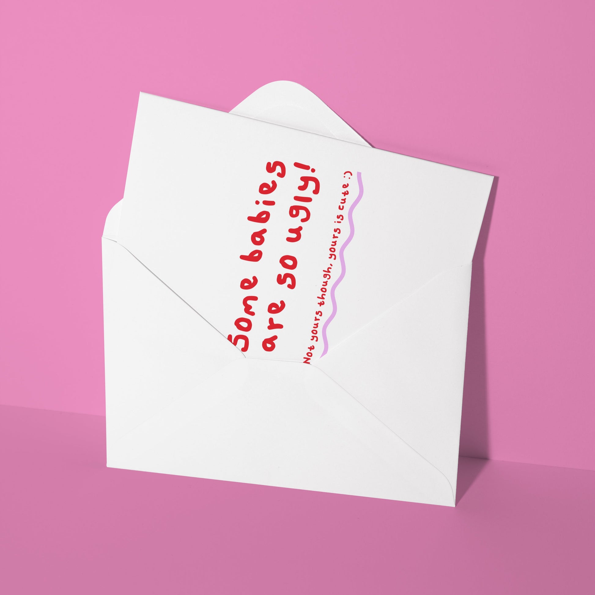 funny baby shower card