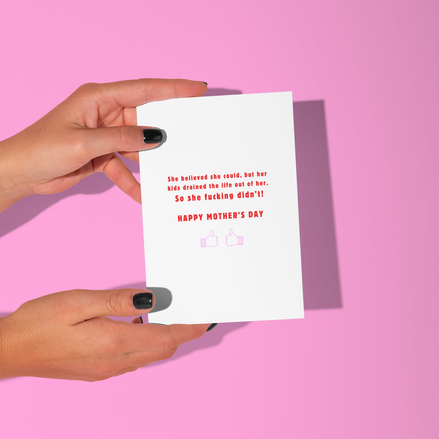 So she didn't card