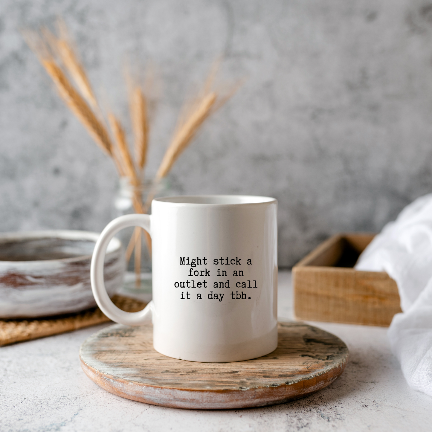 Stick a fork mug