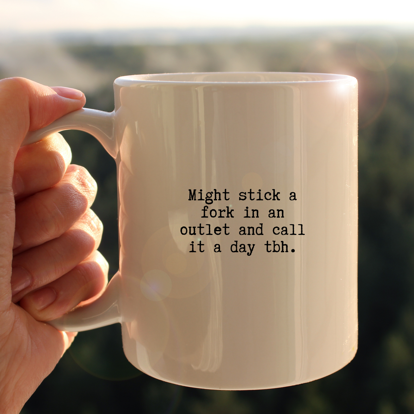 Stick a fork mug