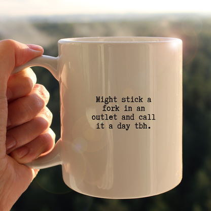 Stick a fork mug