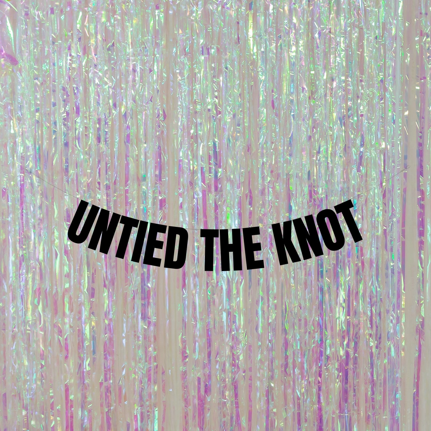 Untied the knot banner