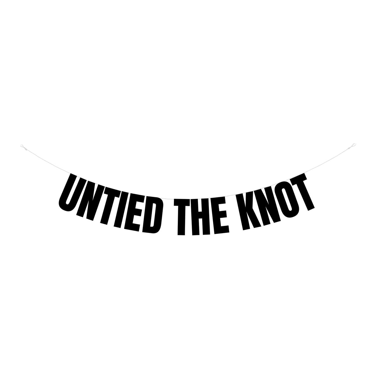 Untied the knot banner