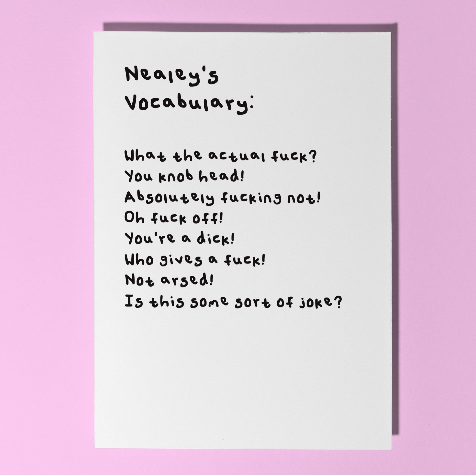 personalised funny birthday card