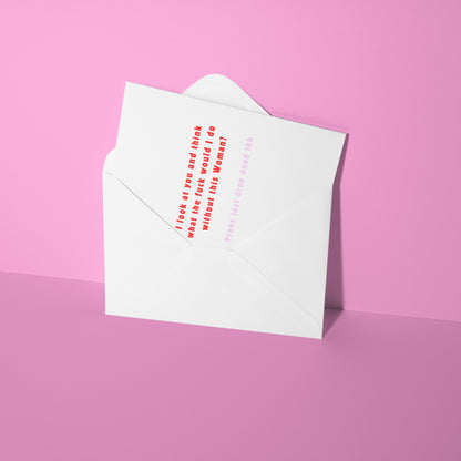 What would I do card